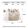 thumbnail image 3 of Drawstring Chain Bucket Bag Womens Shoulder Crossbody Womens Simple Fashion Bag Bag T4w1, 3 of 8