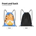 thumbnail image 5 of Kdxio Sunflower Gnomes 2 Print Drawstring Backpack Bag,Waterproof Draw String Back Sack, Gym Drawstring Bags Swim Bag For Unisex, 5 of 9