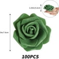 thumbnail image 3 of Artificial Foam Roses Heads, 3Inch Stemless Faux Roses Bulk Fake Flowers Heads for Crafts,Wall Decorations, DIY Wedding Baby Shower Centerpieces Party Tables Home Decor(Army Green), 3 of 5
