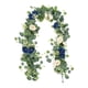 thumbnail image 5 of Arreglo floral de enredaderas artificiales, hebras versátiles de eucalipto sintético Azul, 5 of 9