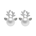 thumbnail image 1 of Fiudx Pendientes Navideños con Diseño de Reno, Encantadores Muñecos de Nieve, Elegantes Papá Noel, Regalos para Fiestas, Regalos para Adolescentes y Mujeres, Hermosa Caja de Regalo Incluida., 1 of 2