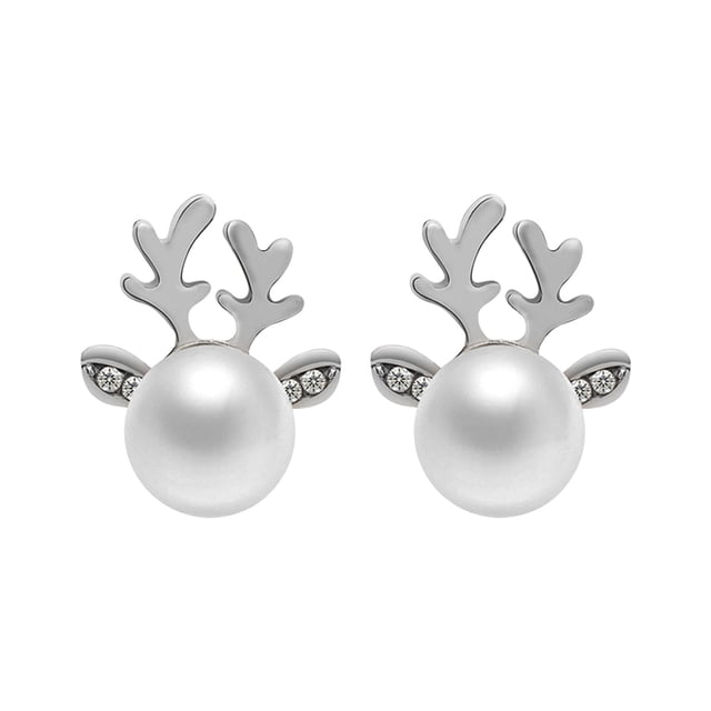 Fiudx Pendientes Navideños con Diseño de Reno, Encantadores Muñecos de Nieve, Elegantes Papá Noel, Regalos para Fiestas, Regalos para Adolescentes y Mujeres, Hermosa Caja de Regalo Incluida.