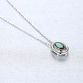 thumbnail image 5 of Rush 925 Sterling Silver Emerald Pendant Necklace Gemstone Birthstone For Women with 18 Inch Silver Chain S4277, 5 of 5