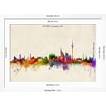 thumbnail image 5 of Art.com Berlin Germany Skyline Art Print by Michael Tompsett, White Frame Wall Art, 44" x 32", 5 of 5