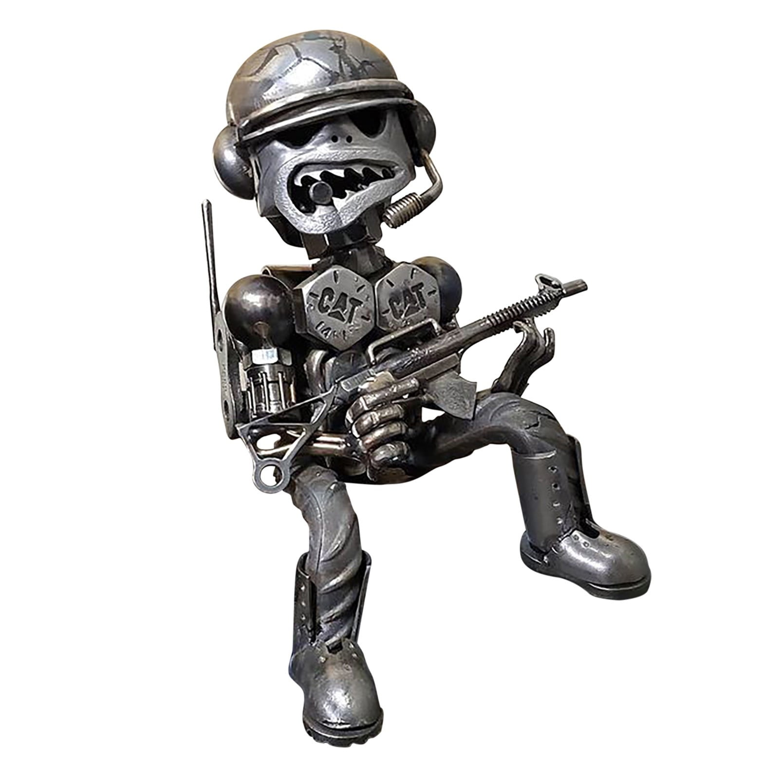 Cotonie Skeleton Soldiers Ornaments Cool Machine Guns Soldiers Machine Gunner Ornaments Walmart Com