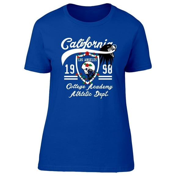 White Football Helmet And Roses Tee Women's -Image by Shutterstock