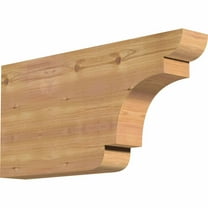 3 1/2"W x 12"H x 24"L New Brighton Smooth Rafter Tail, Western Red Cedar