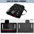 thumbnail image 6 of Xixirimido Golf Cart Seat Covers, Universal Golf Cart Seat Towel Blanket Quilted with 4 Pockets Fits for EZGO, Yamaha, Club Car & More 2-Seat Carts, Retro American Flag, 6 of 8