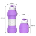 thumbnail image 2 of Botella Deportiva Plegable de Silicona de Grado Alimenticio de 580ml MEIMIA  1005, 2 of 2
