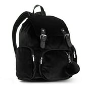 No Boundaries Black Velvet Cargo Backpack