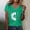 Green, variant on Graphic Tees for Women Casual Short Sleeve Round Neck Tee for Everyday Wear with Print Design in Breathable Comfort Green L