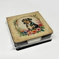 thumbnail image 4 of Caroline's Treasures Catahoula Leopard Dog and Flowers PU Leather Note Paper Holder with Artist-Designed Cover, Desk Accessory, Office Gift, 4 of 4
