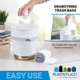 thumbnail image 3 of Plasticplace W4DSWH Sacs à Cordon Blancs de 4 Gallons, 200 Unités, 3 of 5