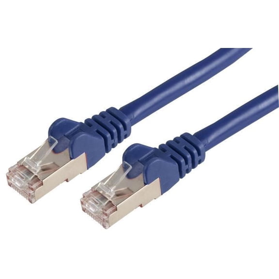 PRO SIGNAL - Cat6a LSOH SSTP RJ45 Ethernet Patch Lead, 0.2m Blue