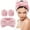 Pink, variant on Spa Headband Wristband Set, Face Washing Headband for Women, Soft Microfiber Makeup Skincare Hair Wrap, Facial Mask Shower Accessories, Gifts for Teen Girls
