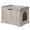 Weathered Gray, variant on Unipaws Cat Litter Box Enclosure Furniture, Hidden Litter Box Cover Washroom, Dog Proof Cabinet for Large Cat, Weathered Gray