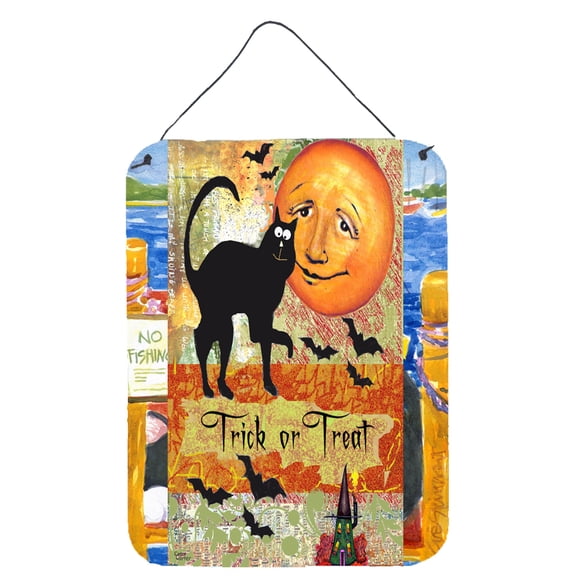 Trick or Treat Moon Halloween Wall or Door Hanging Prints