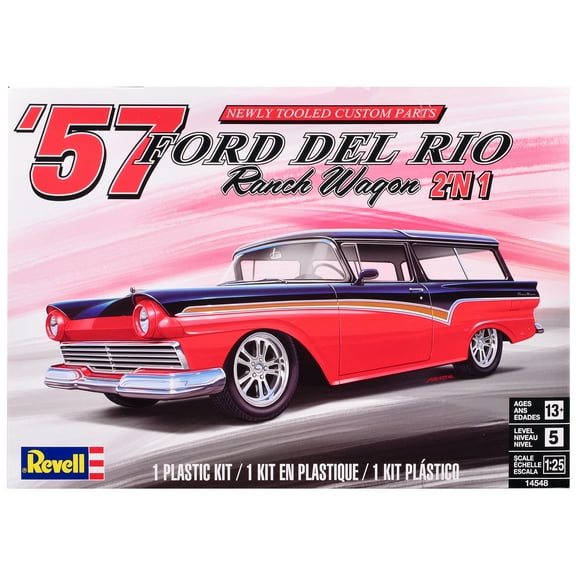 Revell 145489090 1/25 57 F0RD Del Rio Ranch Wagon 2N1 Plastic Model Kit