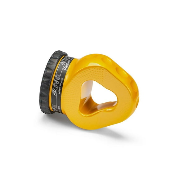 Factor 55 Winch Cable Shackle Mount 00310-03 Prolink E; Fits 3/4 Inch Shackles/D-Rings; Fits 3/8 Inch Steel Cable/Synthetic Winch Rope; 16000 Pound Load Capacity; Powder Coated; Yellow; Aluminum