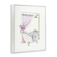 thumbnail image 3 of Stupell Industries Simple Glam Bathroom Tub Fashion Painting White Framed Art Print Wall Art, 24 x 30, 3 of 8