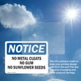 thumbnail image 6 of (2 Pack) No Metal Cleats No Gum No Sunflower Seeds OSHA Notice Sign, 6 of 7