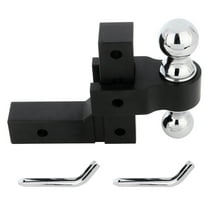 Dual Tow Ball Hitch Mount Adjustable Drop Raise Trailer Hitch Towing