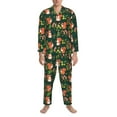 thumbnail image 3 of Balery Forest Squirrel Pattern Pajama Sets for Men Long Sleeve 2 Piece Sleepwear Loungewear Sets Soft PJ's with Pockets Long Sleeve Comfy Pj Sets-XX-Large, 3 of 7