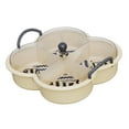 thumbnail image 4 of TISHITA Appetizer Platter Dried Fruit Tray Snack Serving Plate Dishes Candy and Nut Serving Platter for Cakes Home Table Dinner Table Black Handle, 4 of 8