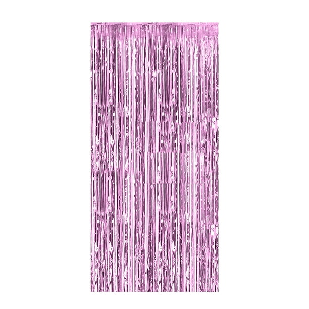 Cortina de flecos de papel de plata - Brillante, reutilizable, de fácil instalación, para fotomatón - para decoración de cumpleaños, bodas y fiestas