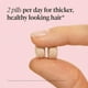 thumbnail image 3 of Suplementos para el crecimiento del cabello para mujeres, producto clínicamente probado, con complejo de colágeno, cabello más grueso y con más volumen, 180 tabletas, dura 3 meses, 3 of 5