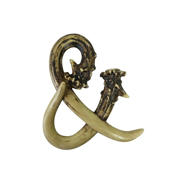 Pine Ridge 6" Antler Letter and Symbol & Personalized Name Art Home Decor - 3D Decorative Hanging Wall Letters Deer Antler Monogram Design - Unique Gift Ideas