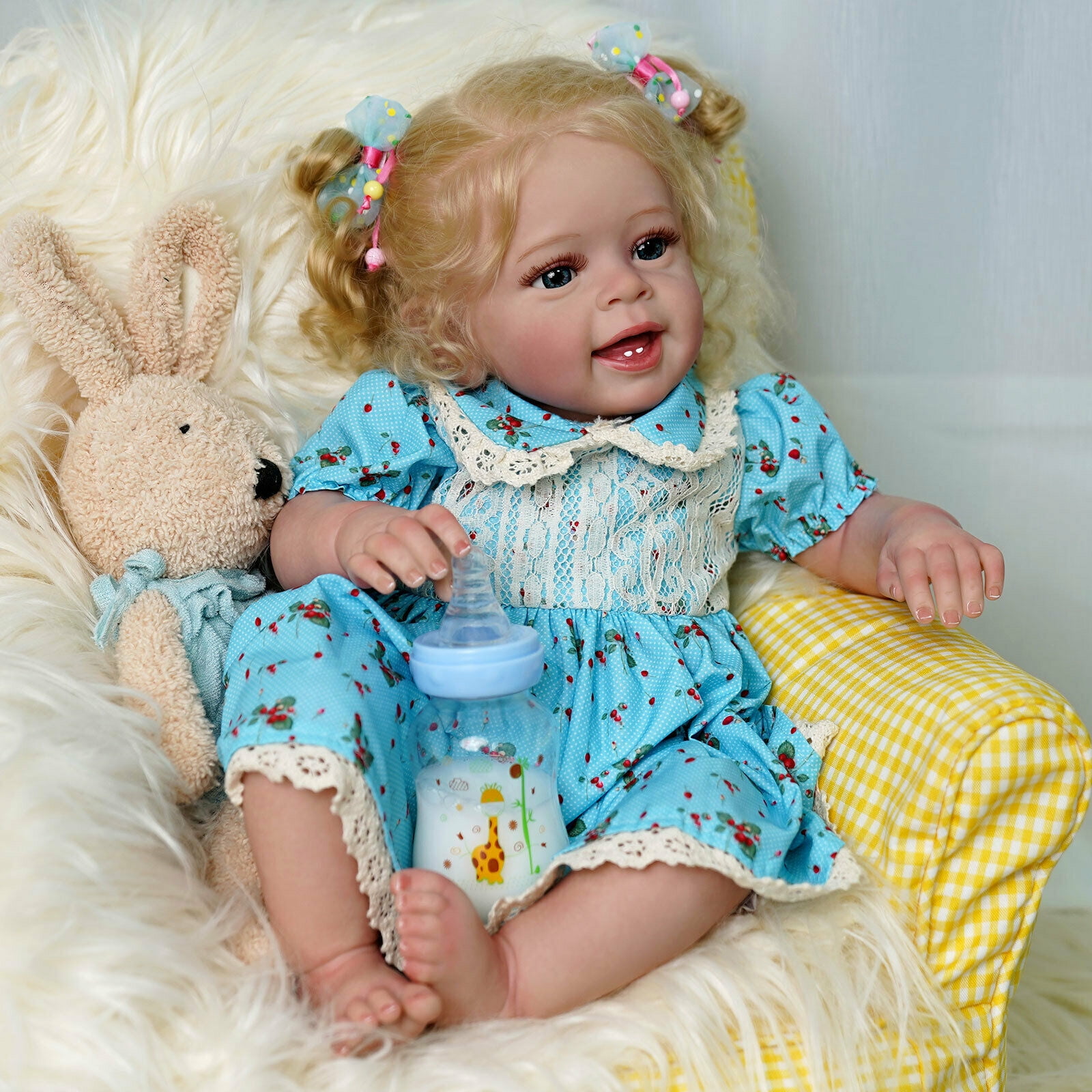 Buy JIZHI Reborn Baby Dolls 18 inch Realistic Newborn Baby Dolls Blond Girl Handmade Real Life
