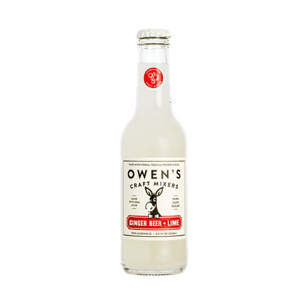 Owen's Craft Mixers Ginger Beer + Lime, 8.5 fl oz (12 Bottles)