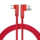thumbnail image 2 of Cable de carga rápida Reemplazo de cable de datos de codo doble para interfaz micro USB de teléfono móvil Android, rojo, 3 metros Inevent EL000759-06, 2 of 7