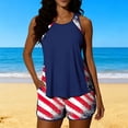 thumbnail image 2 of SELONE 4th of July Womens Swimsuits Tankini 2 Piece Red White Blue Swimwear Tank Top and Bottoms Patriotic Clothes, 2 of 7