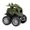Army Green 1PCS, variant on Printing Frictional Toy Car Children Absorbing Off Road Vehicle Toys 360°, 3.5 inch, Army Green 1PCS