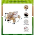 thumbnail image 3 of DolliBu Lying Wolf Stuffed Animal with Baseball Plush - Soft Huggable Wolf, Adorable Playtime Plush Toy, Cute Wildlife Gift, Super Soft Plush Doll Animal Toy for Kids and Adults - 9 Inch, 3 of 7