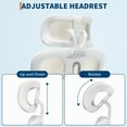 thumbnail image 6 of Acekid Office Chair - Ergonomic High-Back Mesh Computer Chair with Adjustable Lumbar Support, Headrest & Footrest, Swivel Rolling Task Chair for Home/Office, White, 6 of 7