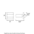 thumbnail image 4 of E30160-BK ET2 Lighting Modular - 8W 1 LED Outdoor Wall Mount-5 Inches Tall and 5 Inches Wide, 4 of 5