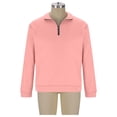 thumbnail image 5 of RRMuAzgs Men's Quarter Zip Up Pullover Long Sleeve Casual Sweatshirt Lightweight Stand Up Collar Solid Color Sweaters, 5 of 6