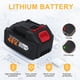 thumbnail image 5 of Soplador de Hojas Inalámbrico de 21V, Mini Soplador de Aire Eléctrico Ligero con Dos Baterías de 2.0Ah, Soplador de Hojas y Aspiradora de Mano 2 en 1 para Limpieza Del Hogar, Jardín y Auto, 5 of 9