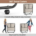 thumbnail image 6 of Gymax Folding Bed with Mattress Portable Rollaway Guest Cot Memory Foam Beige, 6 of 10
