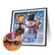 thumbnail image 2 of Taladro de pintura de diamante 5D Kits de bricolaje Cuadro de mosaico de muñeco de nieve de Navidad redondo completo FLhrweasw Nuevo, 2 of 9