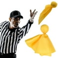 thumbnail image 4 of BLEEUS Football Penalty Flag Football Challenge Flags Football Referee Flag(1pc Yellow) Sporting Supplies (1Pc Yellow), 4 of 10