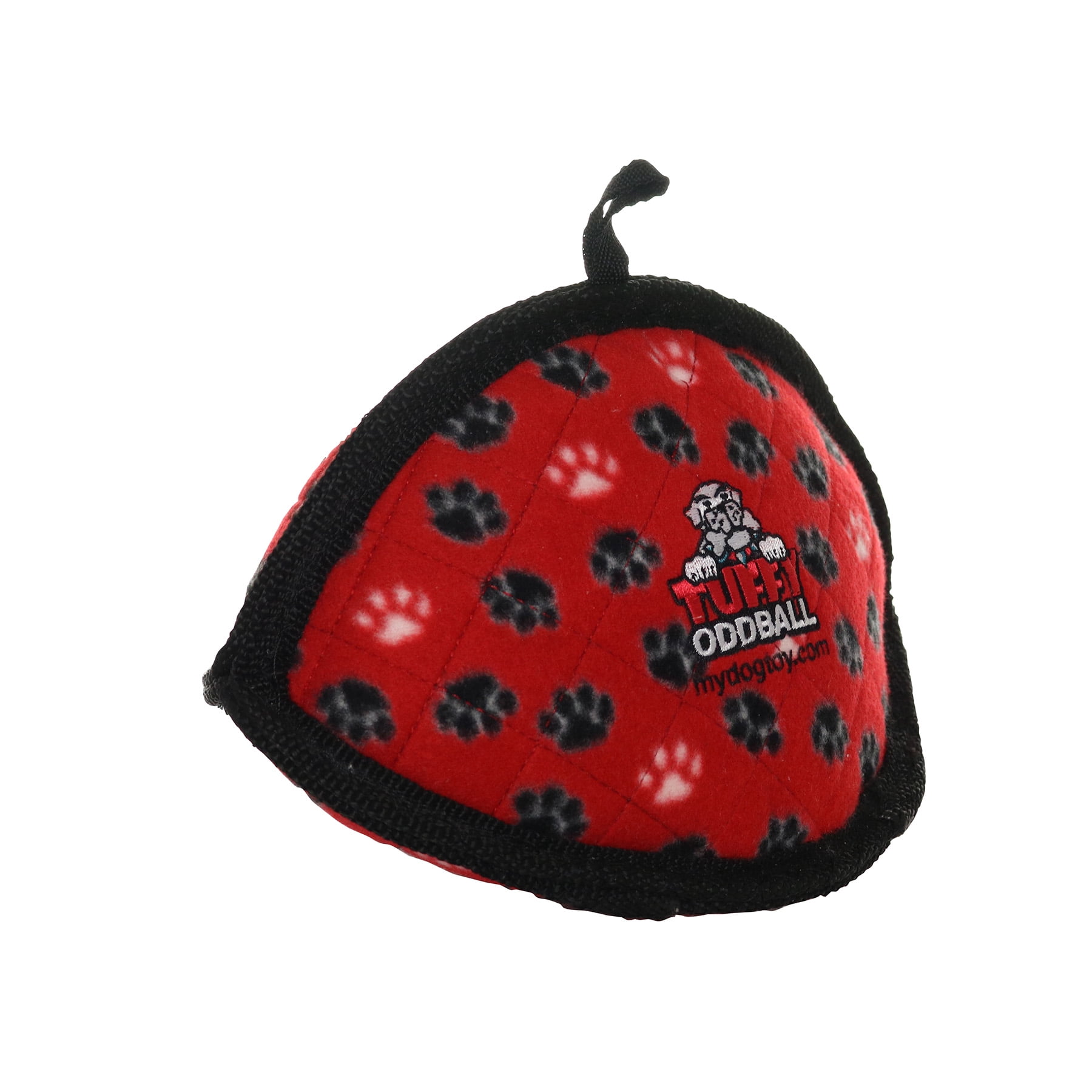 TUFFY® Ultimate Odd Ball Red Paw, 2-Pack, Durable Plush Dog Toys
