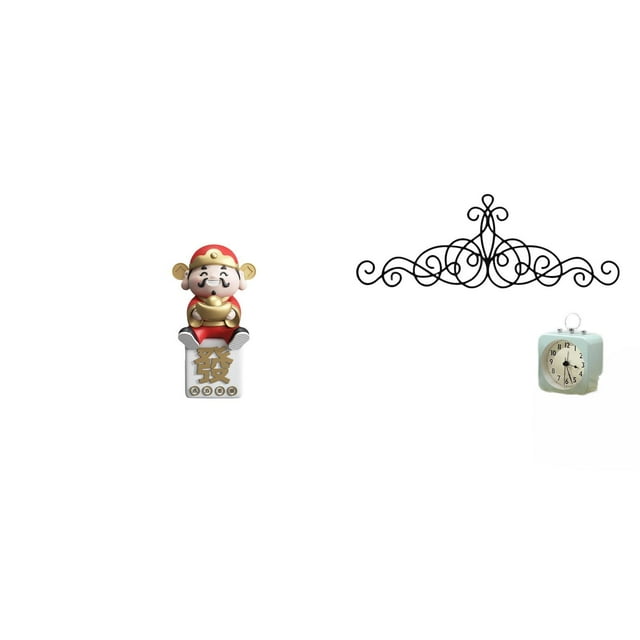 Estatua De Pared De Metal Con Forma De Pergamino Del Dios De La Fortuna, Ideal Para Decorar Patios, Interiores Y Exteriores, Porches O Vallas En Año Nuevo. Placa Decorativa Con Diseño Floral