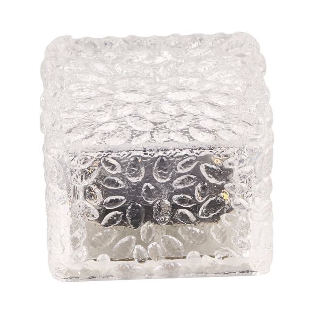Luces solares de imitación de cubo de hielo, luces decorativas para jardín
