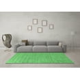 thumbnail image 3 of Ahgly Company Indoor Square Oriental Emerald Green Industrial Area Rugs, 4' Square, 3 of 4