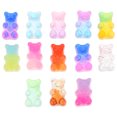 thumbnail image 1 of 100 Pcs Breloques en Forme d'Ours Patchs en Résine Colorés pour Étui de Téléphone, 1 of 9