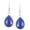 Lapis Lazuli, variant on Natural Turquoise Sterling Silver Plated Dangle Earrings for Women - Green Stone December Birthstone Teardrop Shape Handmade Earrings Jewelry - Women's day Gifts for Her